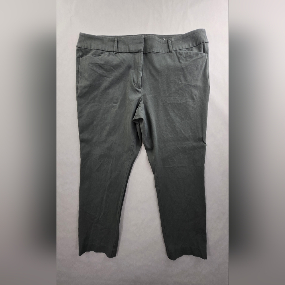 Loft Skinny Ankle Pants Chino Womens Size 16 Gray